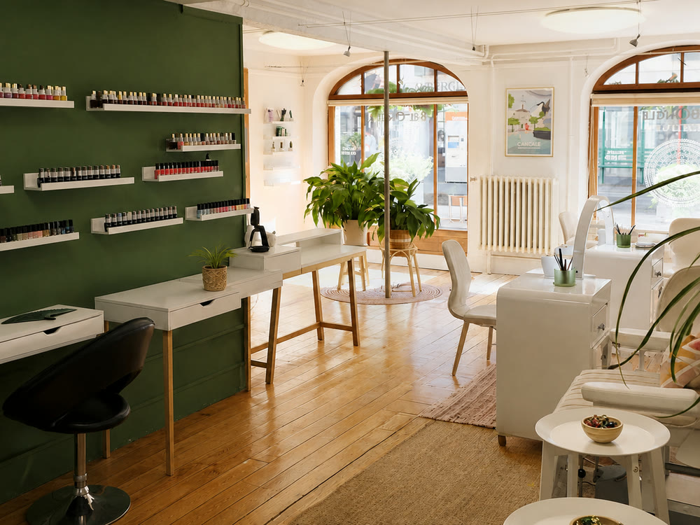 Espace de manucure lumineux de Bel Ongle Institut